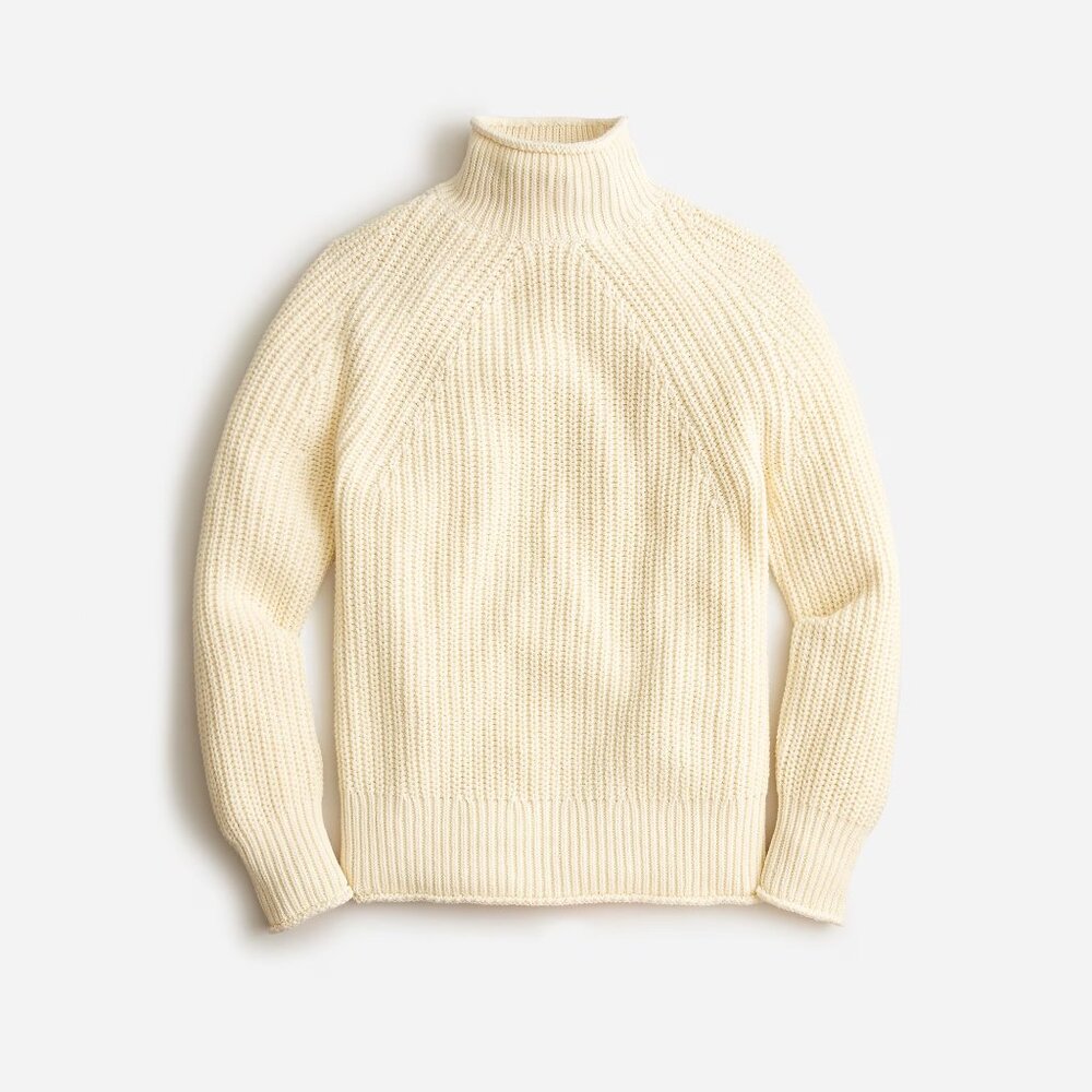 NWT J Crew Relaxed Rollneck Sweater in Linen